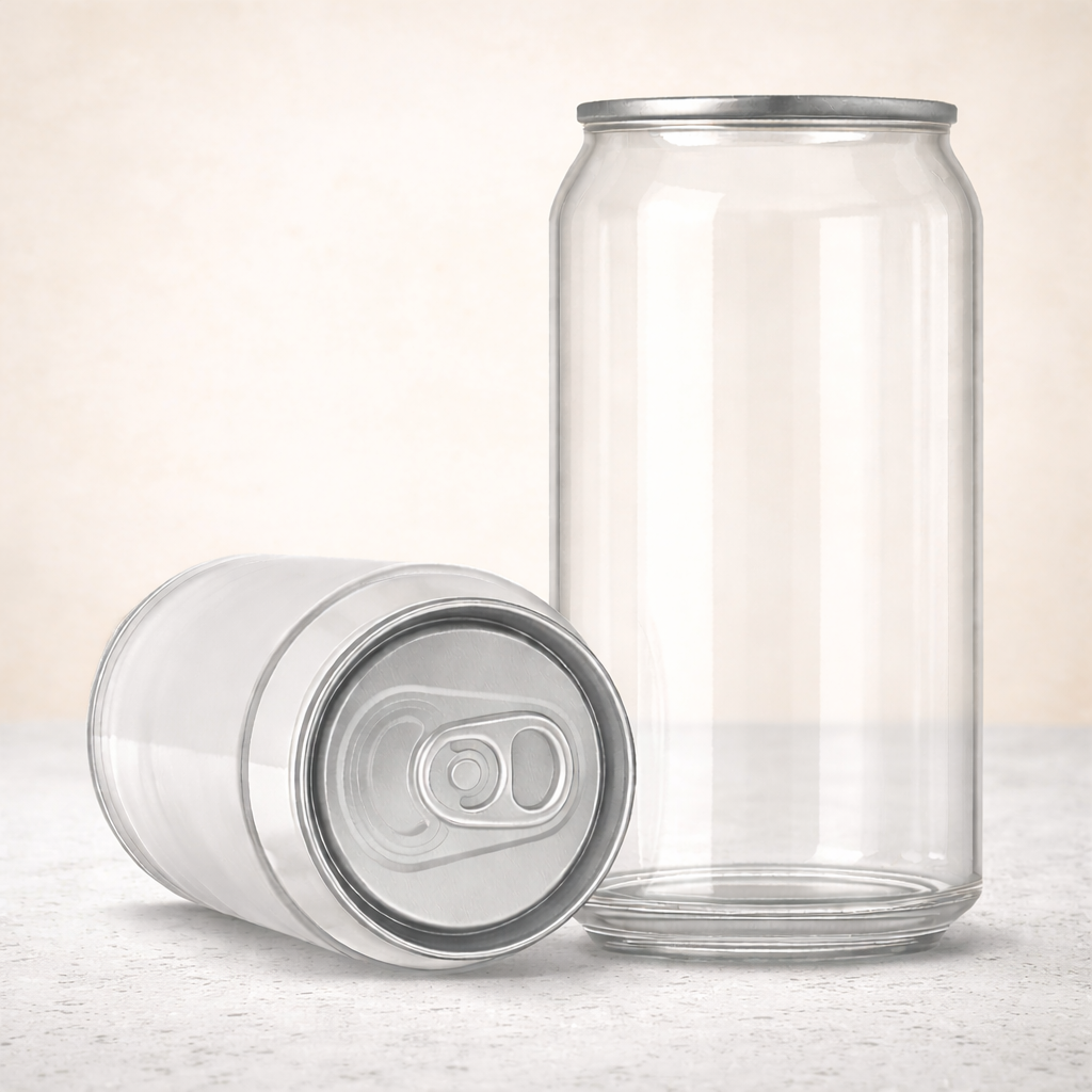 500ml PET Can - Including Standard Lid (Box of 100)