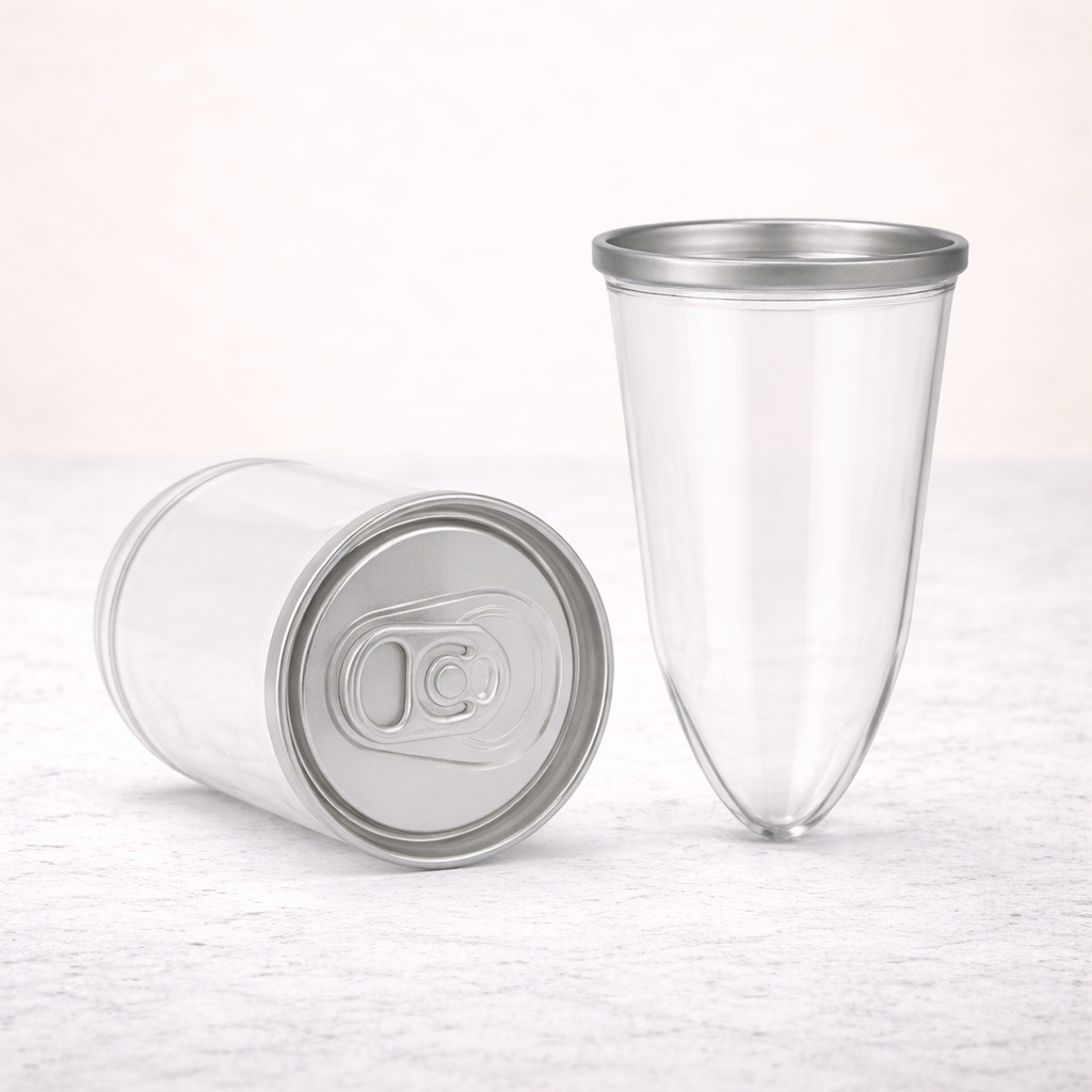 80ml Shot PET Can - Including Standard Lid (Box of 200)